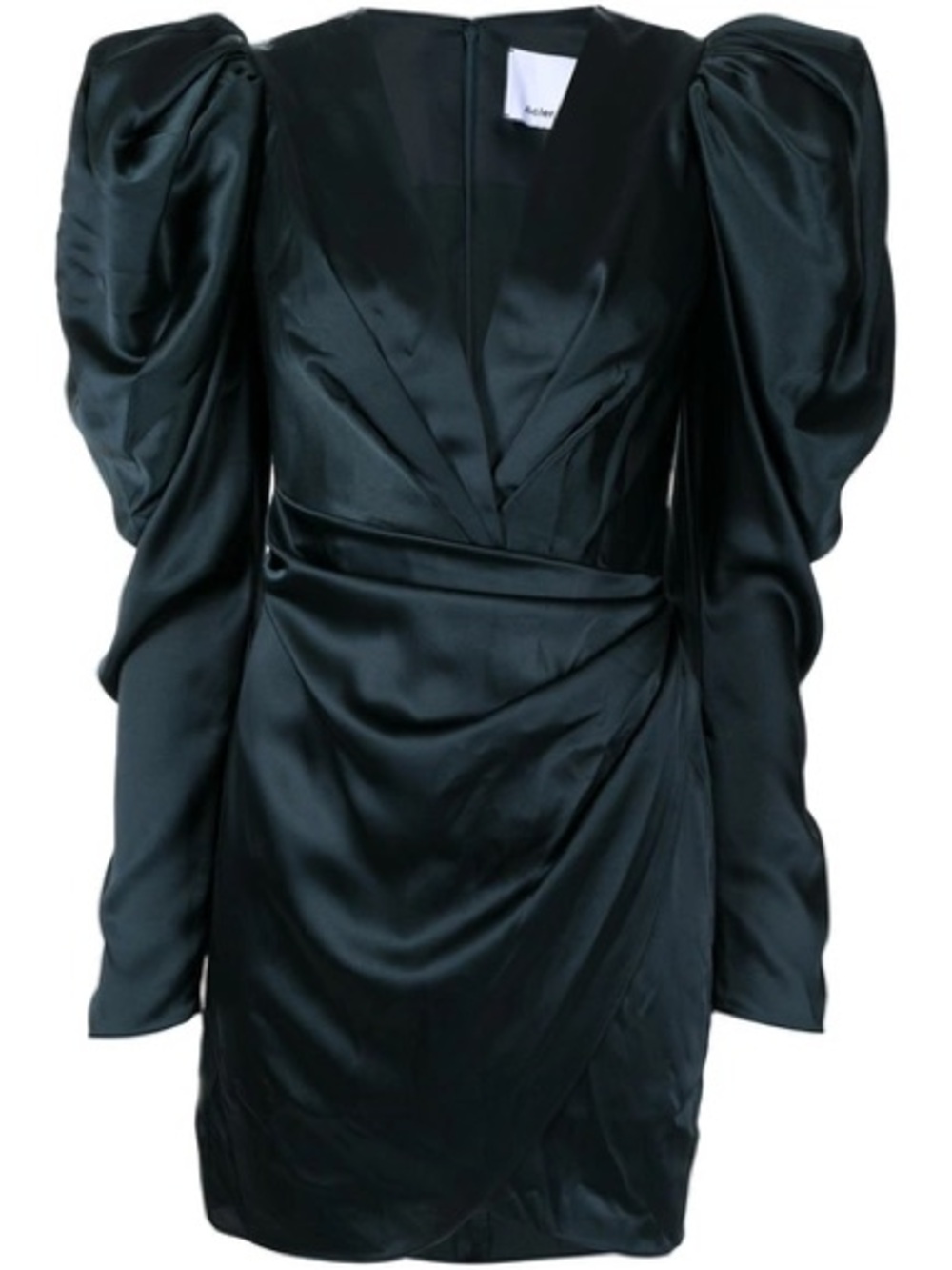 Acler Irwin Wrapped Puffed Sleeve Mini Dress